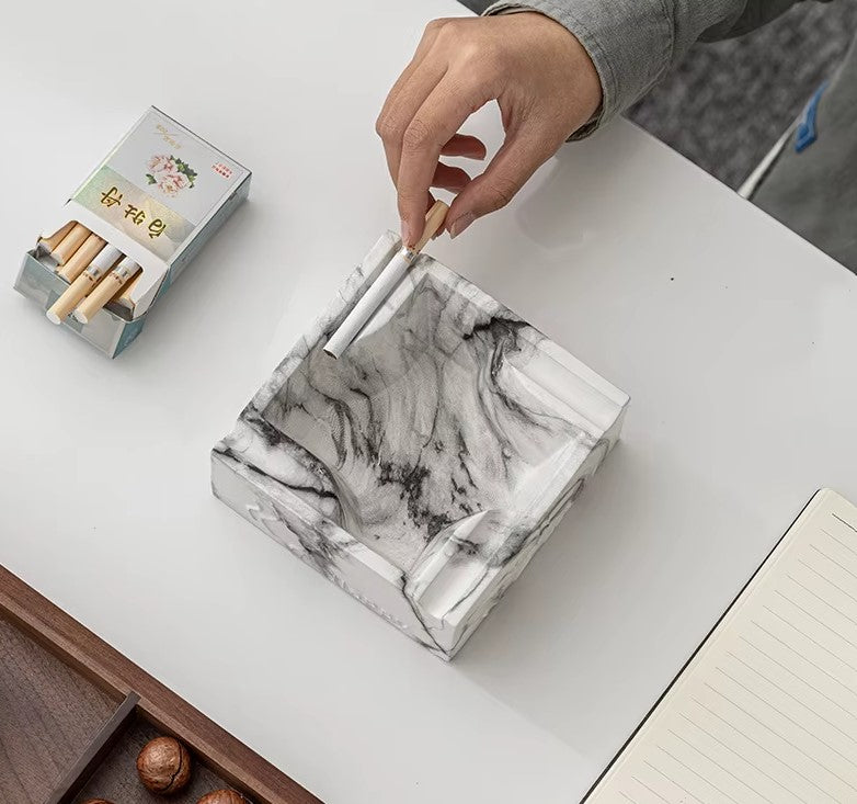 Cendrier Marbre Blanc