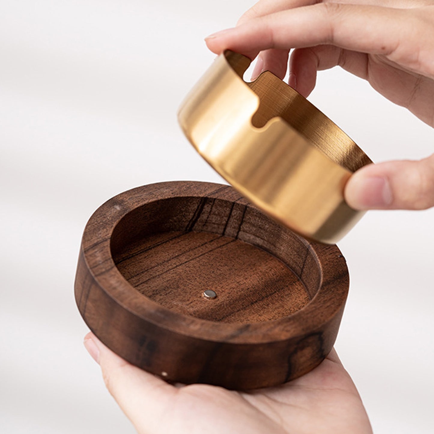 Cendrier Bois Avec Couvercle