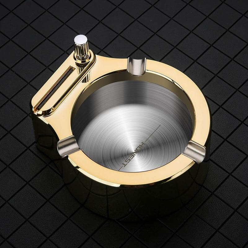 Cendrier Inox Durable Rétro Briquet Illimité |