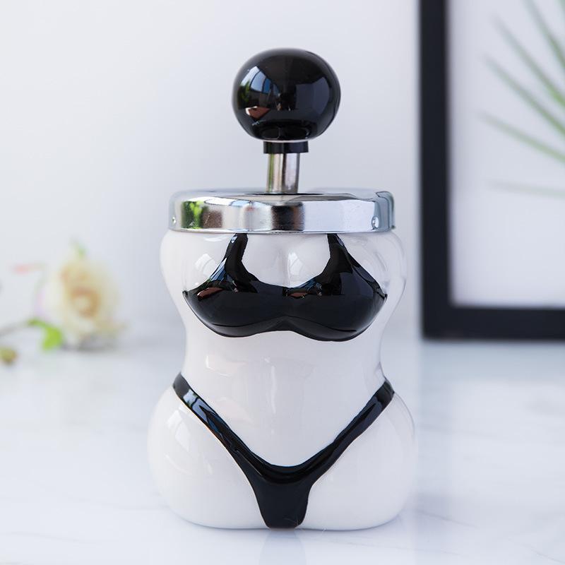 cendrier sexy noir