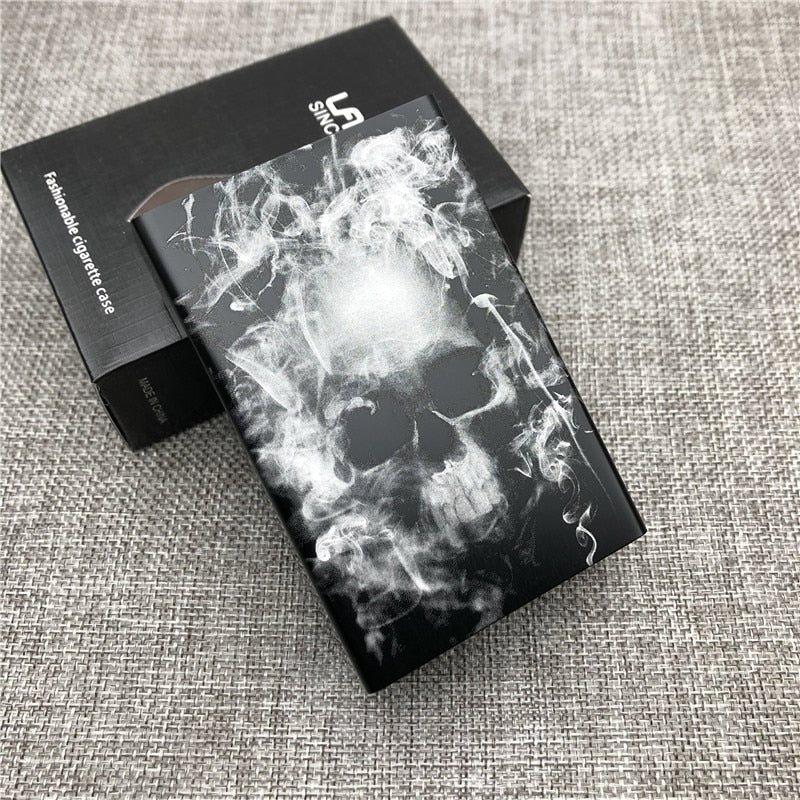 Etui à cigarette Tête de mort