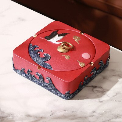 grand cendrier rouge