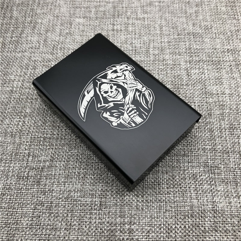 Etui à cigarette Tête de mort