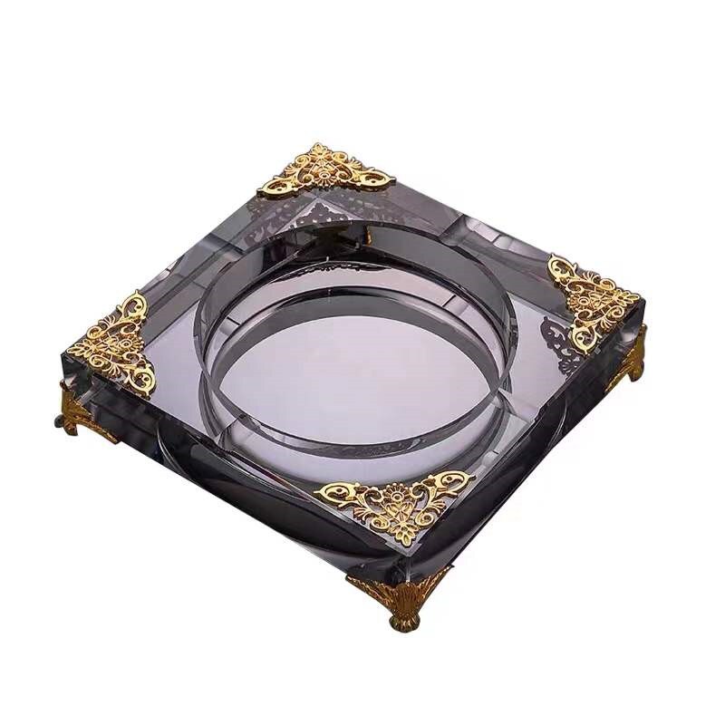 Cendrier En Verre Ancien