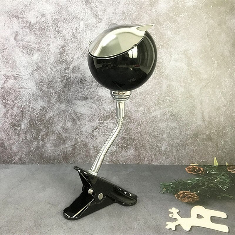 cendrier accroche balcon noir