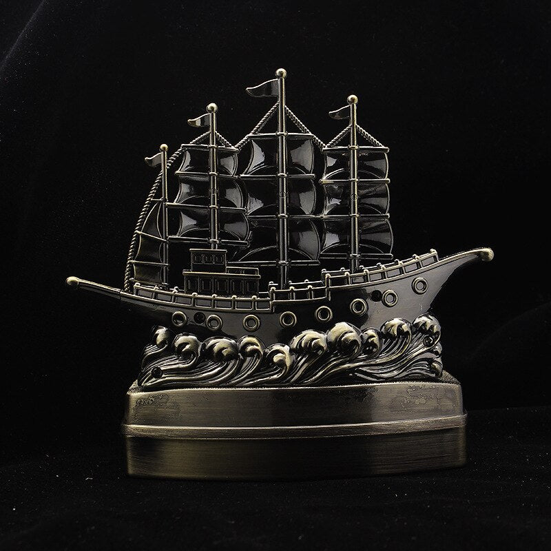 cendrier bateau metal