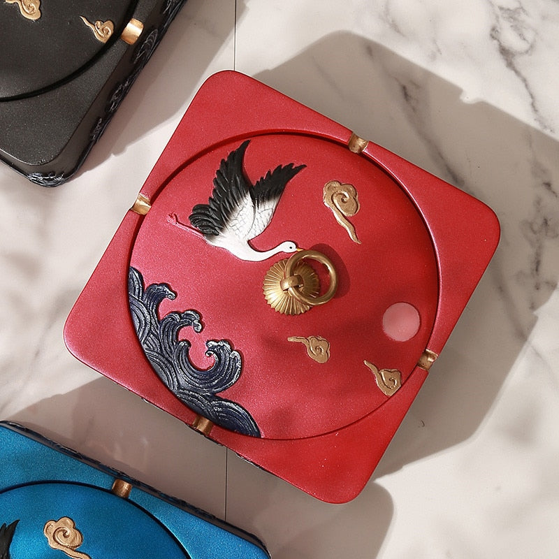 cendrier grand format rouge