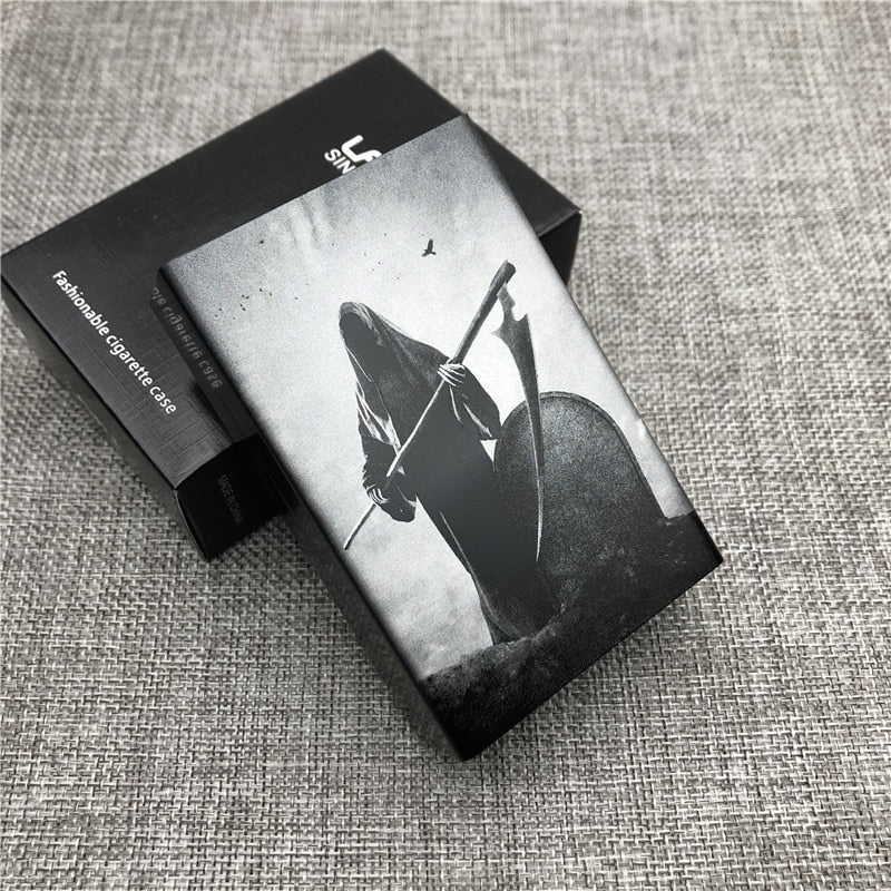 Etui à cigarette Tête de mort