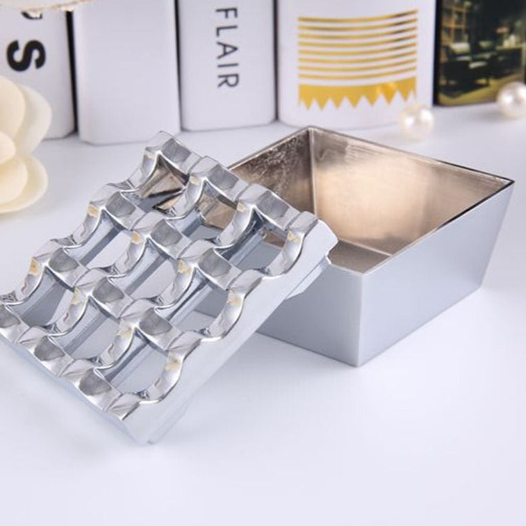 Cendrier Carré Métal