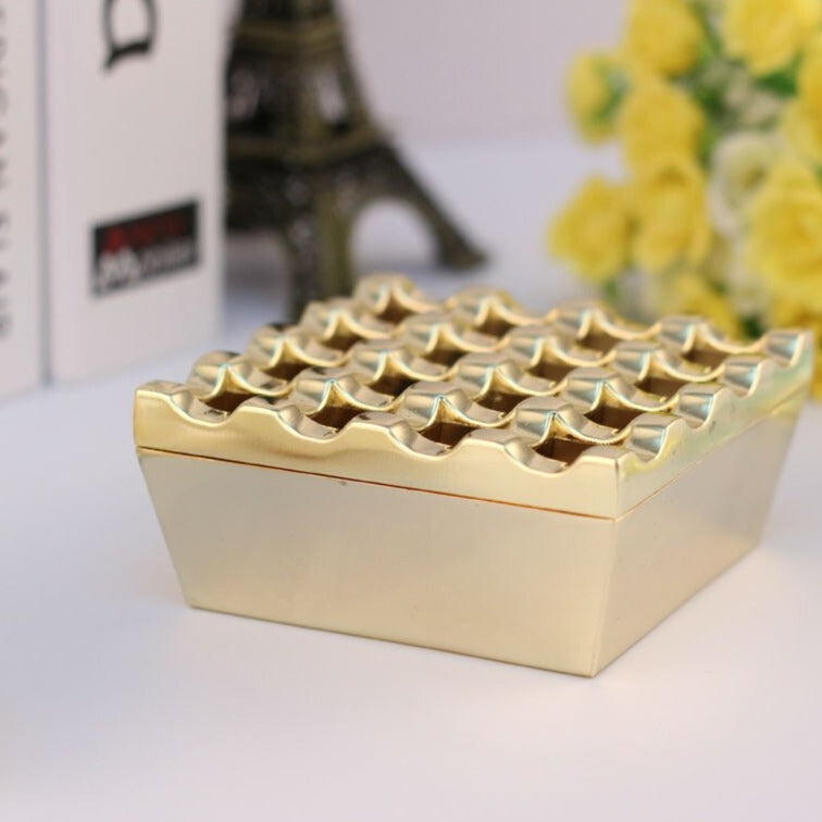 Cendrier Carré Métal