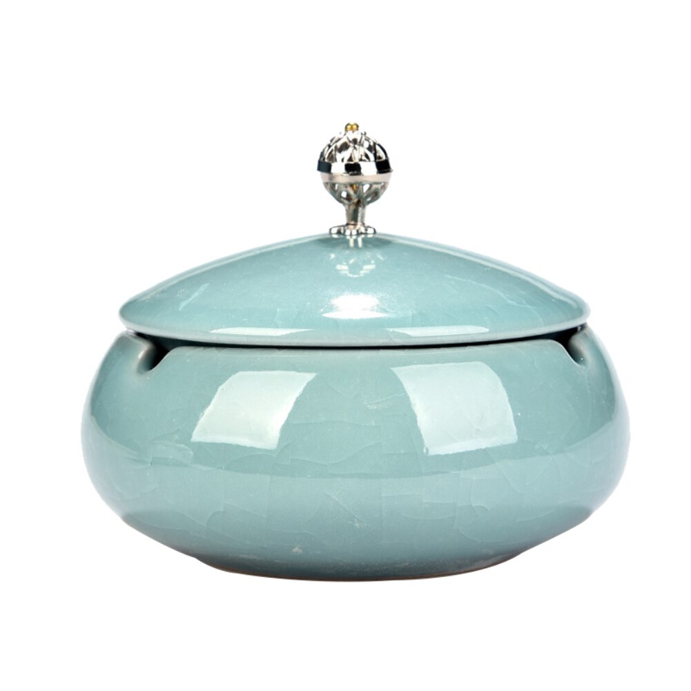 Cendrier Fermé Bleu Turquoise | Cendrier-france