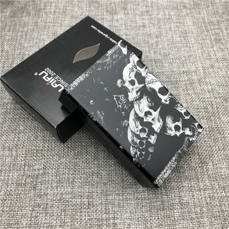 Etui à cigarette Tête de mort