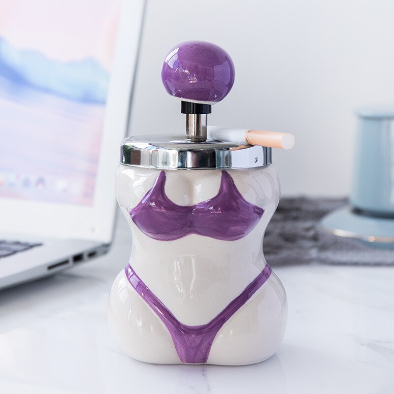 cendrier sexy violet
