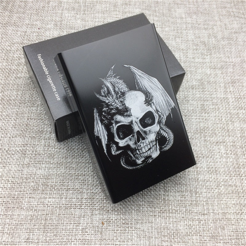 Etui à cigarette Tête de mort