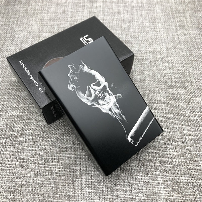 Etui à cigarette Tête de mort