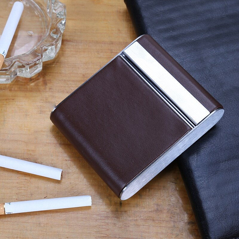 Etui à cigarette en cuir
