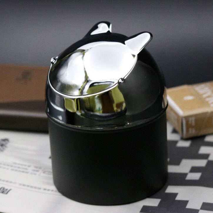 cendrier foyer fermé noir