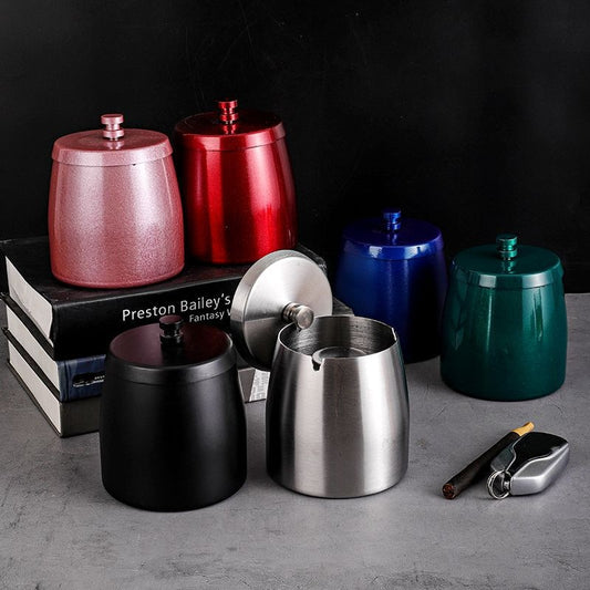 Cendrier Metal avec Couvercle