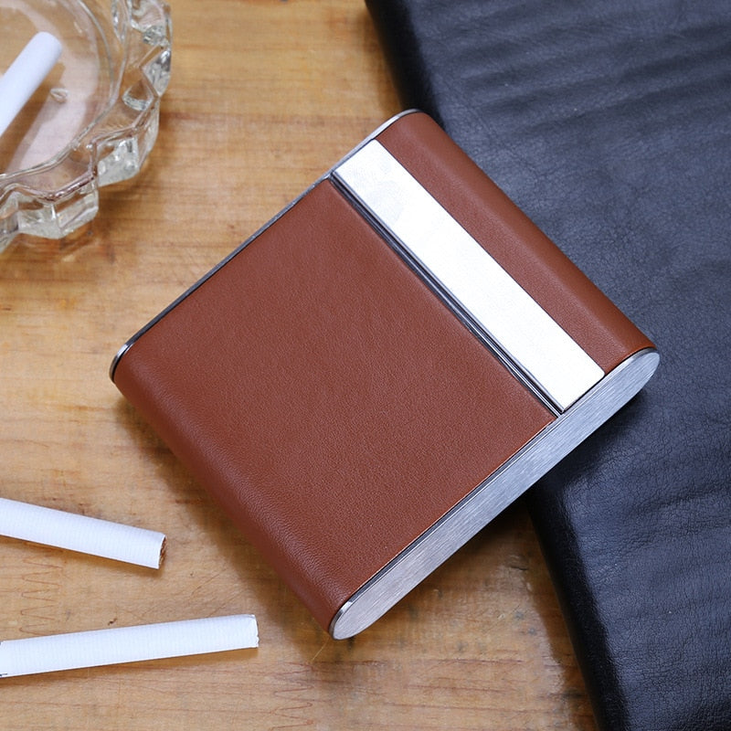 Etui à cigarette en cuir