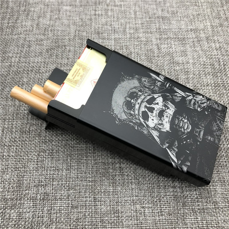 Etui à cigarette Tête de mort