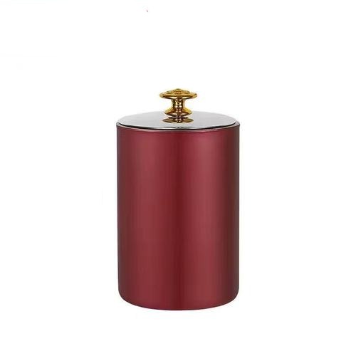 cendrier metal vintage rouge