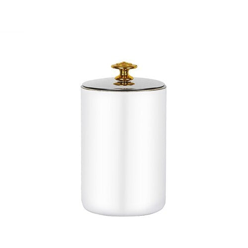 cendrier metal vintage blanc