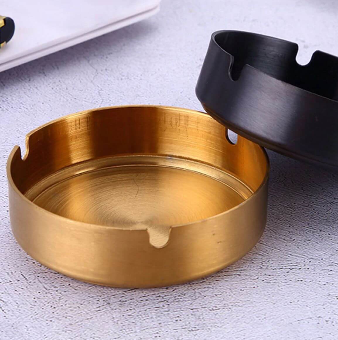 Cendrier en inox pour table | Cendrier-france