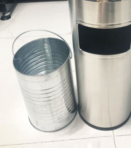 Cendrier Poubelle en Inox