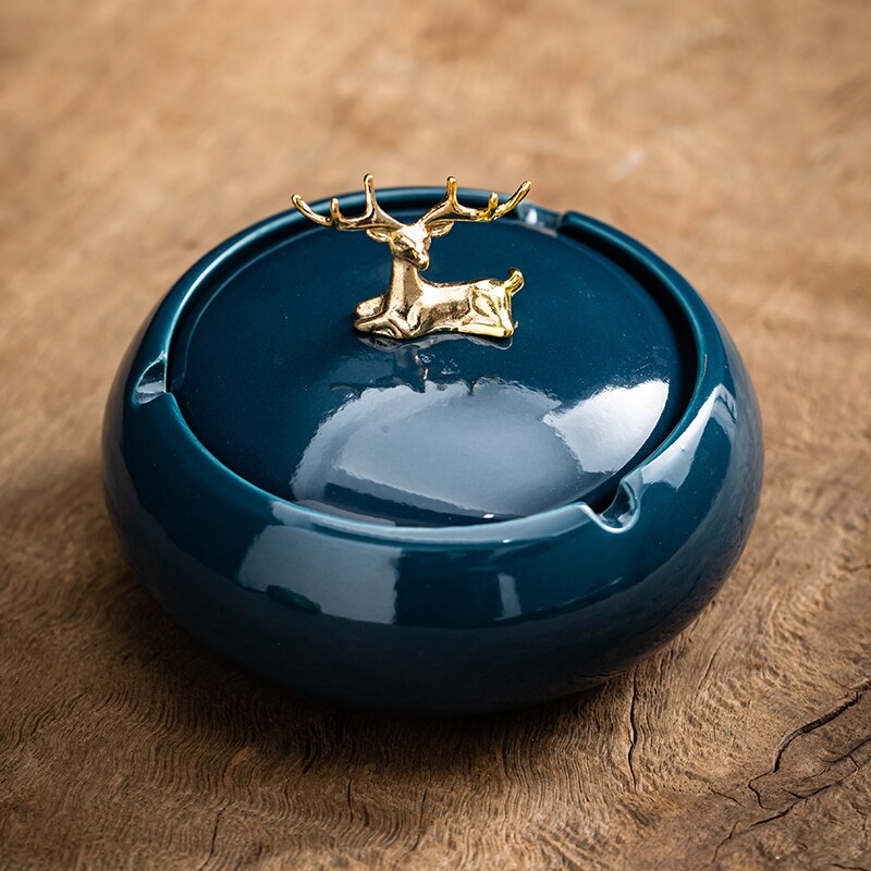 Cendrier bleu marine
