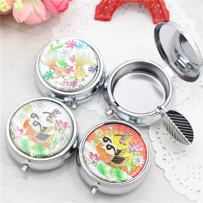 Boîtier Cendrier Émaillé Miroir