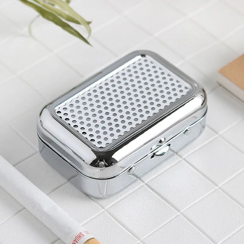Cendrier Auto Compact à Fermoir — Blanc